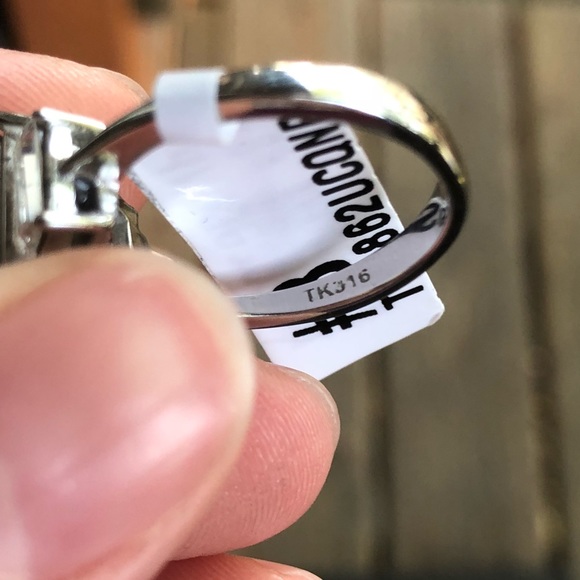 STAINLESS STEEL SEA BLUE RING - Picture 6 of 8